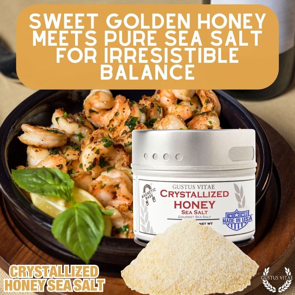 Crystallized Honey Sea Salt | Gourmet Salt | Gustus Vitae