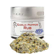 Load image into Gallery viewer, Garlic Pepper Rub Gourmet Seasonings Gustus Vitae