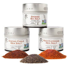Load image into Gallery viewer, Gourmet Grilling Salts Collection - 3 Tins Collections &amp; Gift Sets Gustus Vitae