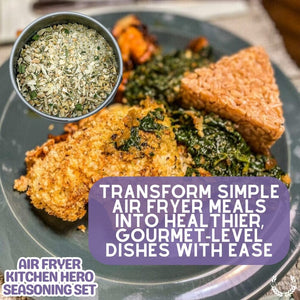 Air Fryer Kitchen Hero Seasoning Set - Artisanal Spice Blends Six Pack Collections & Gift Sets Gustus Vitae