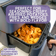 Load image into Gallery viewer, Air Fryer Kitchen Hero Seasoning Set - Artisanal Spice Blends Six Pack Collections &amp; Gift Sets Gustus Vitae