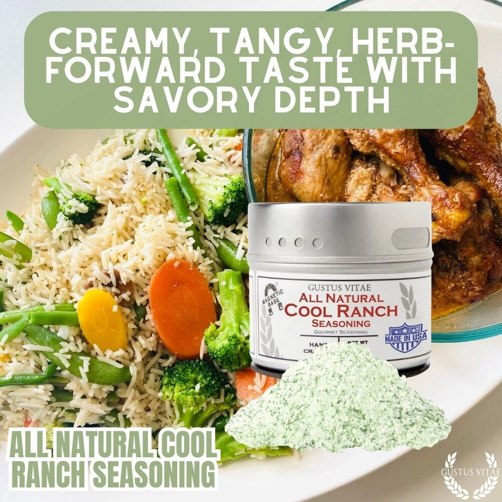 All Natural Cool Ranch Seasoning | Artisan Spice Blend | Gustus Vitae