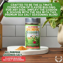 Load image into Gallery viewer, All Purpose Seasoned Salt | Flavor Builder Sea Salt Seasoning Gustus Vitae