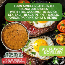 Load image into Gallery viewer, All Purpose Seasoned Salt | Flavor Builder Sea Salt Seasoning Gustus Vitae