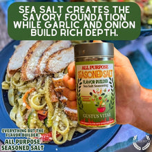 Load image into Gallery viewer, All Purpose Seasoned Salt | Flavor Builder Sea Salt Seasoning Gustus Vitae