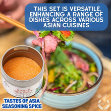 Load image into Gallery viewer, Asian Seasonings Gift Set - Tastes of Asia - Artisanal Spice Blends Six Pack Collections &amp; Gift Sets Gustus Vitae