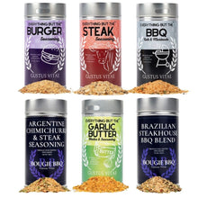 Load image into Gallery viewer, Best for Steak &amp; Beef | Set of 6 XL Seasonings Collections &amp; Gift Sets Gustus Vitae