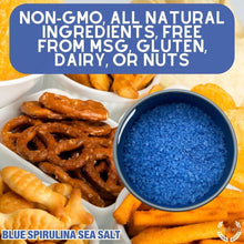 Load image into Gallery viewer, Blue Spirulina Superfood Sea Salt Gourmet Salts Gustus Vitae