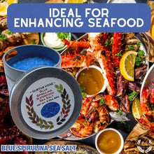 Load image into Gallery viewer, Blue Spirulina Superfood Sea Salt Gourmet Salts Gustus Vitae