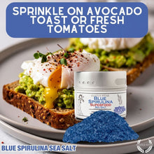 Load image into Gallery viewer, Blue Spirulina Superfood Sea Salt Gourmet Salts Gustus Vitae