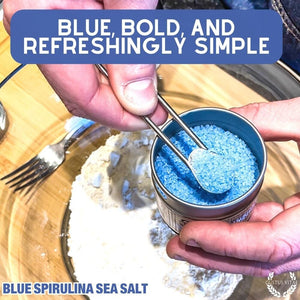 Blue Spirulina Superfood Sea Salt | Gourmet Sea Salt | Artisanal Superfood