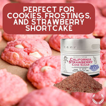 Load image into Gallery viewer, California Strawberry Cane Sugar Gourmet Cane Sugar Gustus Vitae