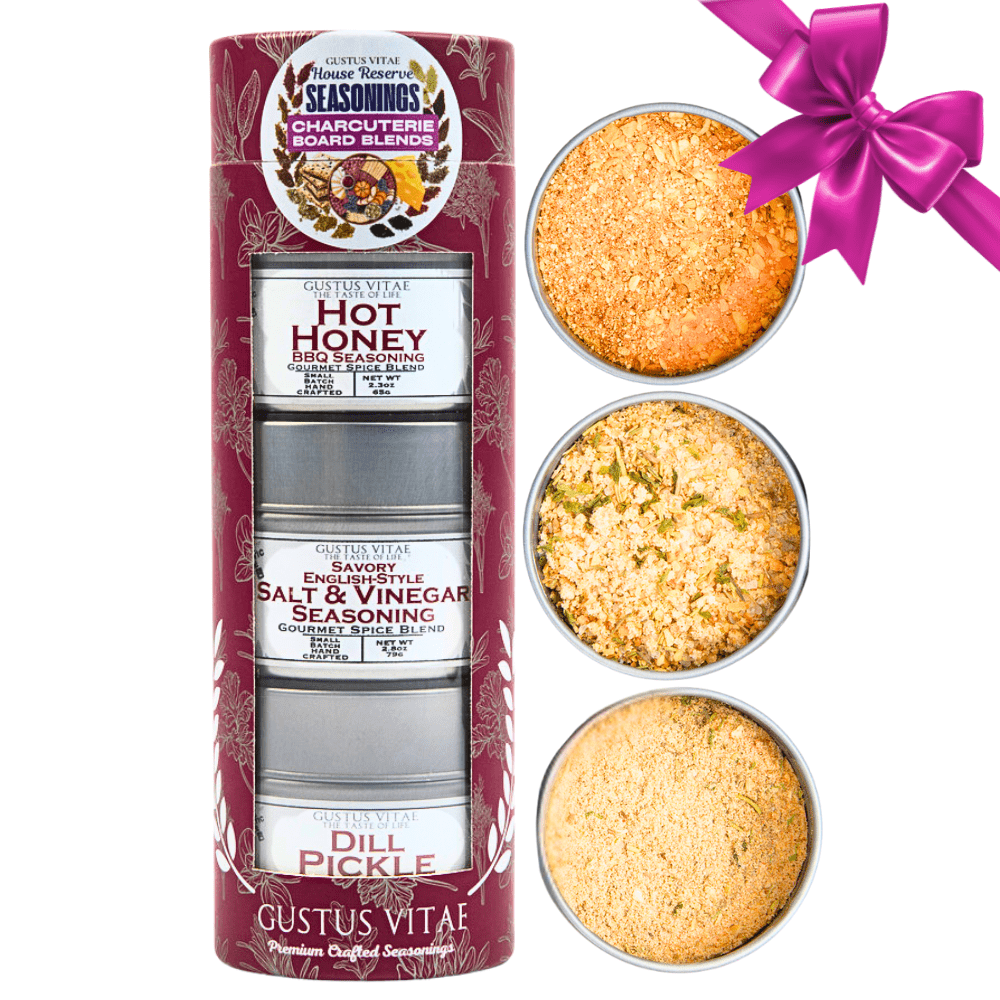 Charcuterie Board Blends: House Favorite Seasonings | Gift Pack Set of 3 Collections & Gift Sets Gustus Vitae