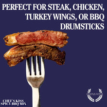 Load image into Gallery viewer, Chef&#39;s Kiss Spicy BBQ Mix Bougie BBQ Gustus Vitae
