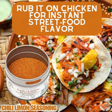 Load image into Gallery viewer, Chili Límon Seasoning Gourmet Seasonings Gustus Vitae