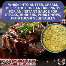 Load image into Gallery viewer, Classic American Steak &amp; Pan Sauce Seasoning | Sauce Collection Seasonings Gustus Vitae