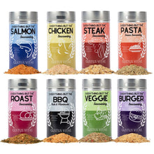 Load image into Gallery viewer, Complete Kitchen Seasoning Kit | Gourmet Everything Collection | Set of 8 XL Seasonings Collections &amp; Gift Sets Gustus Vitae