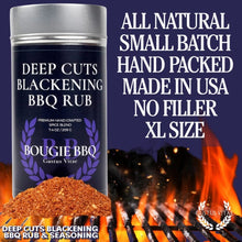 Load image into Gallery viewer, Deep Cuts Blackening BBQ Rub &amp; Seasoning Bougie BBQ Gustus Vitae