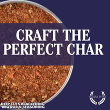 Load image into Gallery viewer, Deep Cuts Blackening BBQ Rub &amp; Seasoning Bougie BBQ Gustus Vitae