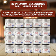 Load image into Gallery viewer, Deluxe Meal Maker Seasonings | Set of 20 Tins Collections &amp; Gift Sets Gustus Vitae