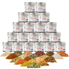 Load image into Gallery viewer, Deluxe Meal Maker Seasonings | Set of 20 Tins Collections &amp; Gift Sets Gustus Vitae