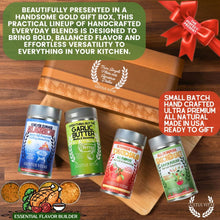 Load image into Gallery viewer, Essential Flavor Builder | All Purpose Seasonings | Gift Set of 4 Collections &amp; Gift Sets Gustus Vitae