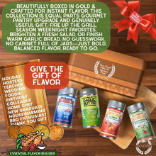 Load image into Gallery viewer, Essential Flavor Builder | All Purpose Seasonings | Gift Set of 4 Collections &amp; Gift Sets Gustus Vitae