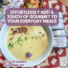 Load image into Gallery viewer, European Seasonings Gift Set - Tastes of Europe - Artisanal Spice Blends Six Pack Collections &amp; Gift Sets Gustus Vitae