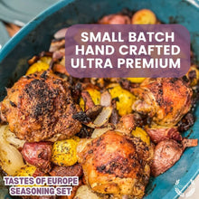 Load image into Gallery viewer, European Seasonings Gift Set - Tastes of Europe - Artisanal Spice Blends Six Pack Collections &amp; Gift Sets Gustus Vitae