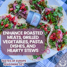 Load image into Gallery viewer, European Seasonings Gift Set - Tastes of Europe - Artisanal Spice Blends Six Pack Collections &amp; Gift Sets Gustus Vitae