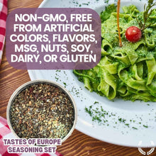 Load image into Gallery viewer, European Seasonings Gift Set - Tastes of Europe - Artisanal Spice Blends Six Pack Collections &amp; Gift Sets Gustus Vitae