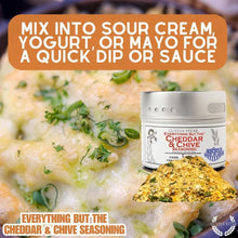 Load image into Gallery viewer, Everything But The Cheddar &amp; Chive Seasoning Gourmet Seasonings Gustus Vitae