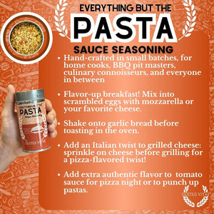 Everything But The Pasta Sauce Seasoning Bougie BBQ Gustus Vitae