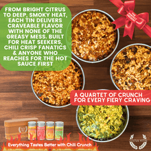 Load image into Gallery viewer, Fiery Hot Chili Crunch Seasoning Bunch | Gift Packed Set of 4 Collections &amp; Gift Sets Gustus Vitae