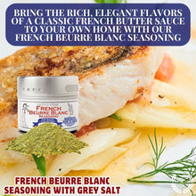 Load image into Gallery viewer, French Beurre Blanc Seasoning with Grey Salt | Sauce Collection Seasonings Gustus Vitae
