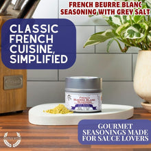 Load image into Gallery viewer, French Beurre Blanc Seasoning with Grey Salt | Sauce Collection Seasonings Gustus Vitae
