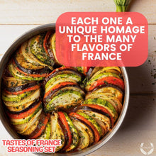 Load image into Gallery viewer, French Seasoning Gift Set - Tastes of France - Artisanal Spice Blends Six Pack Collections &amp; Gift Sets Gustus Vitae