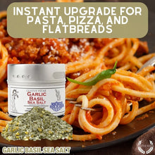 Load image into Gallery viewer, Garlic Basil Sea Salt Gourmet Salts Gustus Vitae