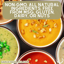 Load image into Gallery viewer, Garlic Basil Sea Salt Gourmet Salts Gustus Vitae