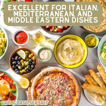 Load image into Gallery viewer, Garlic Basil Sea Salt Gourmet Salts Gustus Vitae