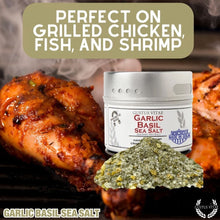 Load image into Gallery viewer, Garlic Basil Sea Salt Gourmet Salts Gustus Vitae