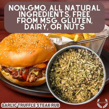 Load image into Gallery viewer, Garlic Truffle Steak Rub Gourmet Seasonings Gustus Vitae
