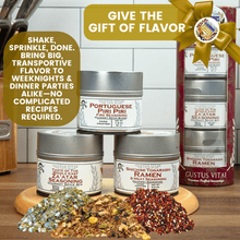 Load image into Gallery viewer, Global Blends: The Traveling Table Seasonings | Gift Pack Set of 3 Collections &amp; Gift Sets Gustus Vitae