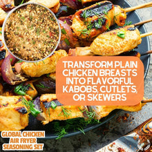 Load image into Gallery viewer, Global Chicken Air Fryer Seasoning Set - Artisanal Spice Blends Six Pack Collections &amp; Gift Sets Gustus Vitae
