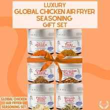 Load image into Gallery viewer, Global Chicken Air Fryer Seasoning Set - Artisanal Spice Blends Six Pack Collections &amp; Gift Sets Gustus Vitae