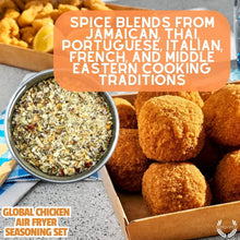Load image into Gallery viewer, Global Chicken Air Fryer Seasoning Set - Artisanal Spice Blends Six Pack Collections &amp; Gift Sets Gustus Vitae