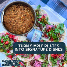 Load image into Gallery viewer, Global Foodie Favorites | World-Spanning 6 Pack Collection | Authentic Gourmet Seasonings and Spice Blends Collections &amp; Gift Sets Gustus Vitae