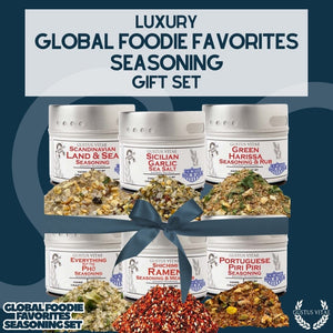 Global Foodie Favorites | World-Spanning 6 Pack Collection | Authentic Gourmet Seasonings and Spice Blends Collections & Gift Sets Gustus Vitae