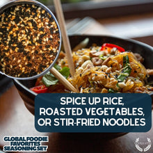 Load image into Gallery viewer, Global Foodie Favorites | World-Spanning 6 Pack Collection | Authentic Gourmet Seasonings and Spice Blends Collections &amp; Gift Sets Gustus Vitae