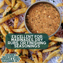 Load image into Gallery viewer, Gourmet Backyard BBQ Burgers &amp; Fries Seasoning Set - Six Pack Collections &amp; Gift Sets Gustus Vitae